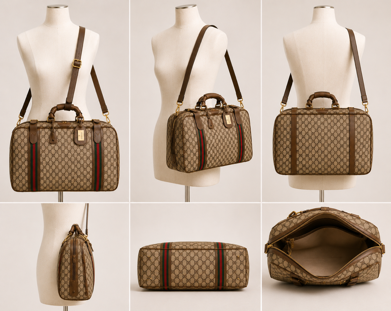 Gucci Vintage Monogram Travel Bag